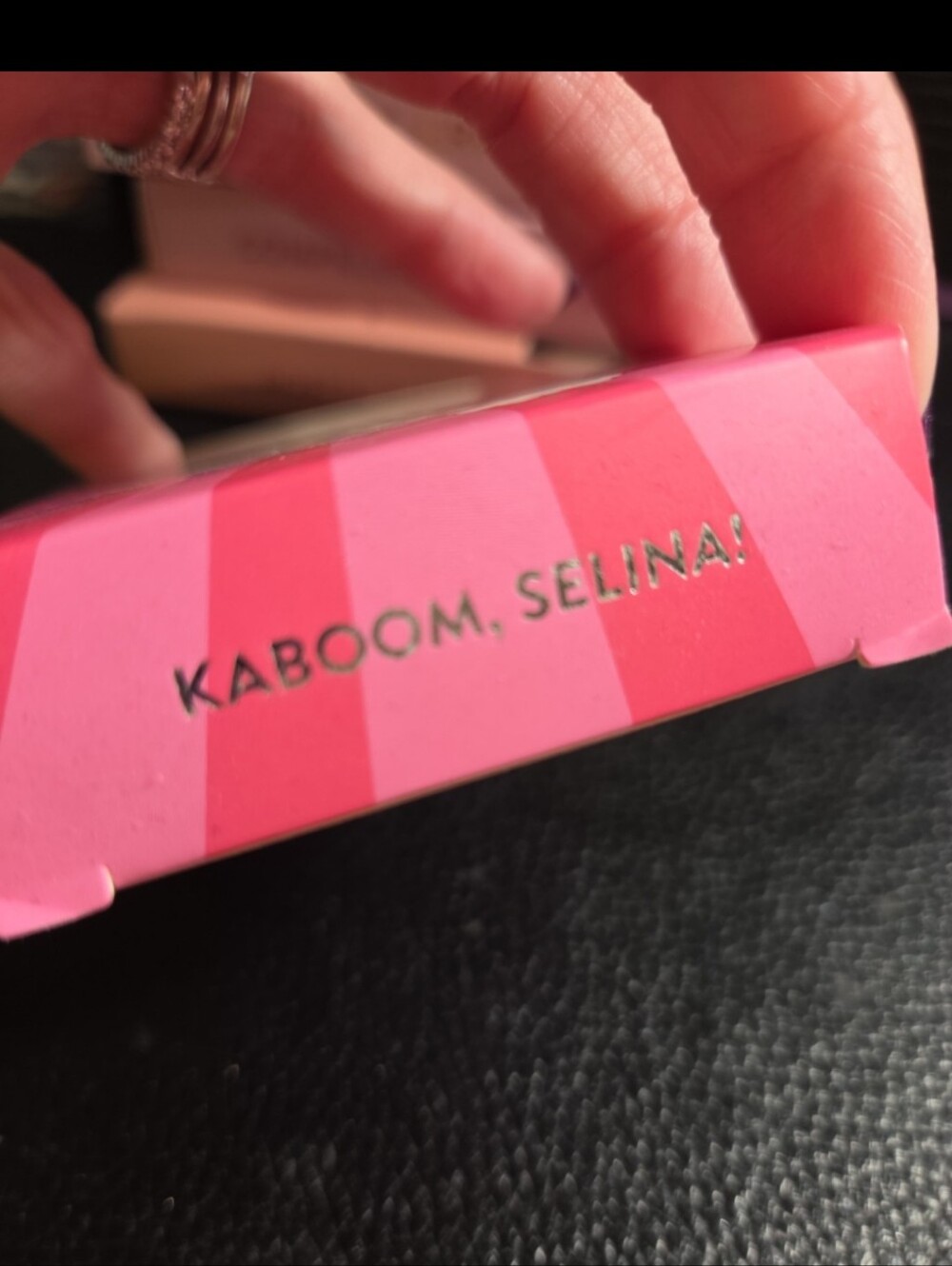 Red Aspen Kaboom, Selina! Press-On Nails — nail dashes medium coffin